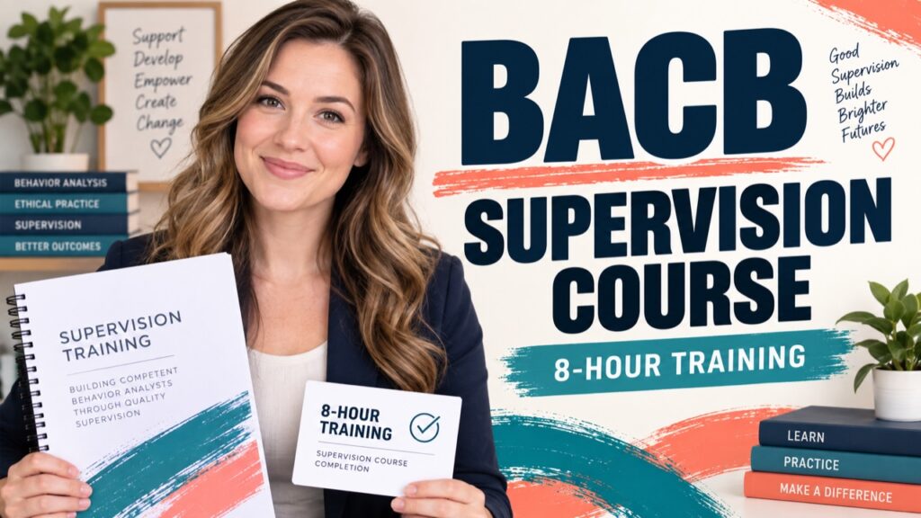 featured BACB Supervision Course: 8-Hour Training, Curriculum, and Prooffeatured