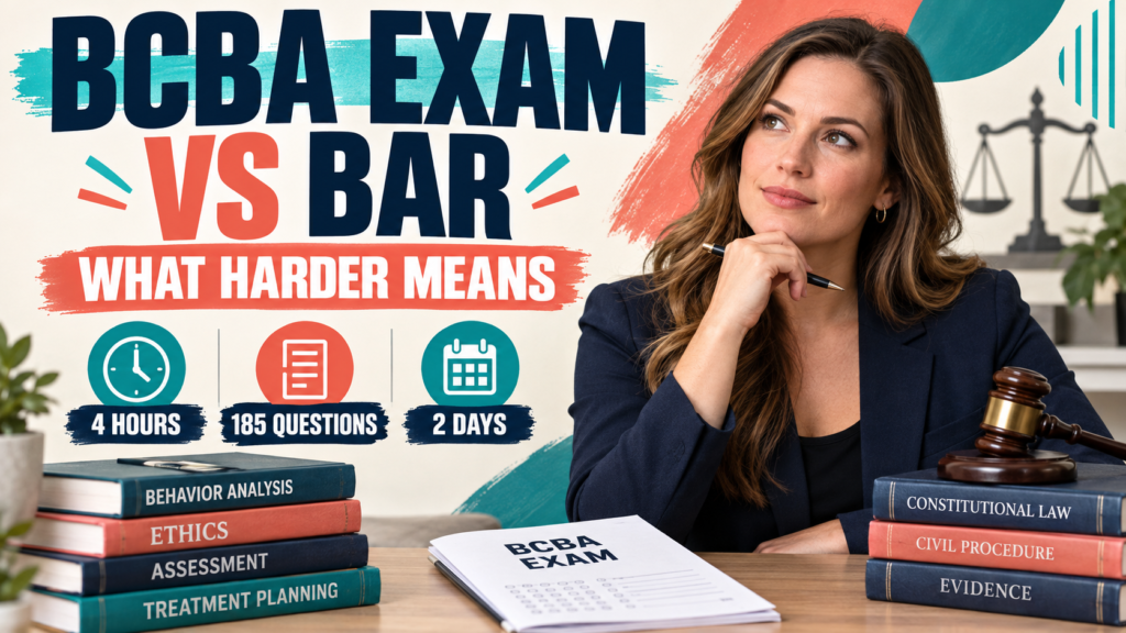 featured Is the BCBA Exam Harder Than the Bar? A Fair Comparisonfeatured