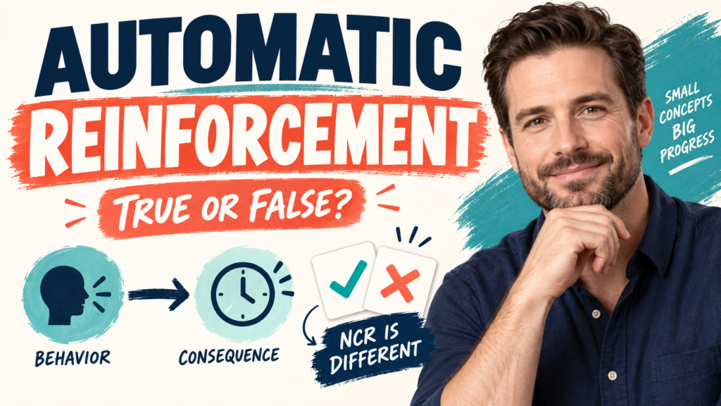 featured Automatic Reinforcement Is Reinforcement Delivered Noncontingently: True or False?featured