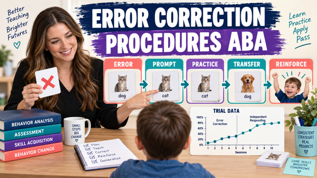 featured Error Correction Procedures ABA: A BCBA Study Guidefeatured