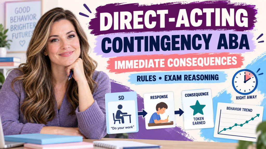 featured Direct-Acting Contingency ABA: Immediate Consequences vs Rulesfeatured