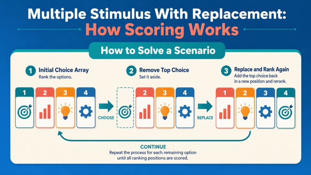 Multiple Stimulus With Replacement: How Scoring Works Multiple Stimulus With Replacement: How Scoring Worksmultiple-stimulus-with-replacement-rank-ordering-aba-image-1