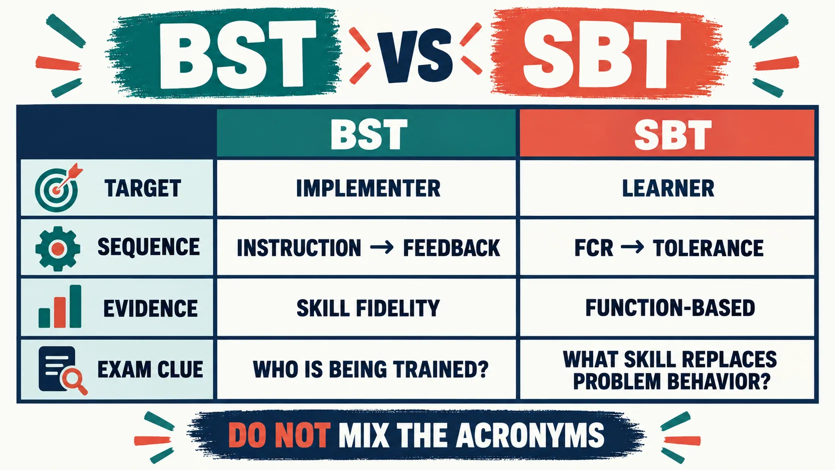 Skills Based Training ABA: BST vs SBT for BCBA Vignettes Skills Based Training ABA: BST vs SBT for BCBA Vignettesbst-sbt-matrix