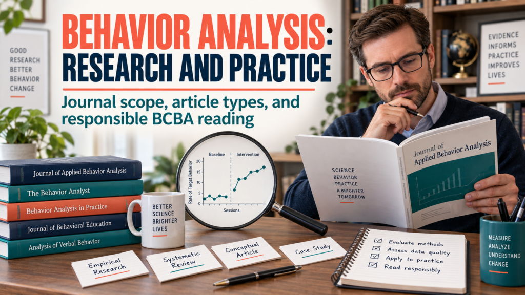 featured Behavior Analysis: Research and Practice: Journal Scope and BCBA Study Guidefeatured