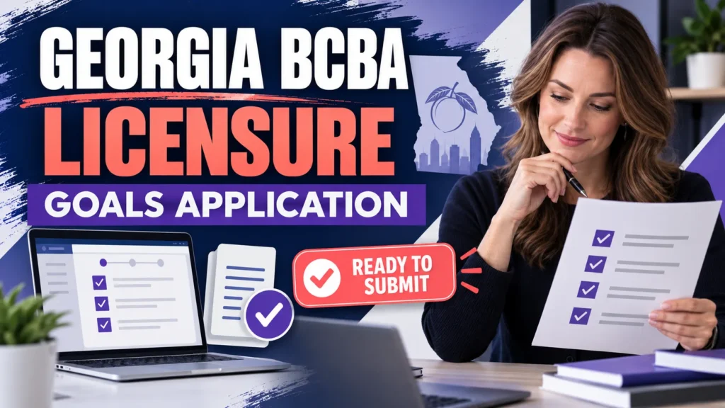 featured Georgia BCBA Licensure: GOALS Application Checklist and Status Trackerfeatured