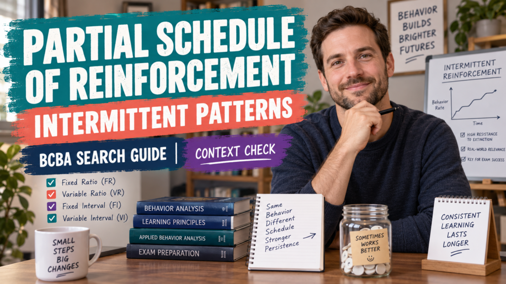 featured Partial Schedule of Reinforcement: Intermittent Patterns and ABA Examplesfeatured