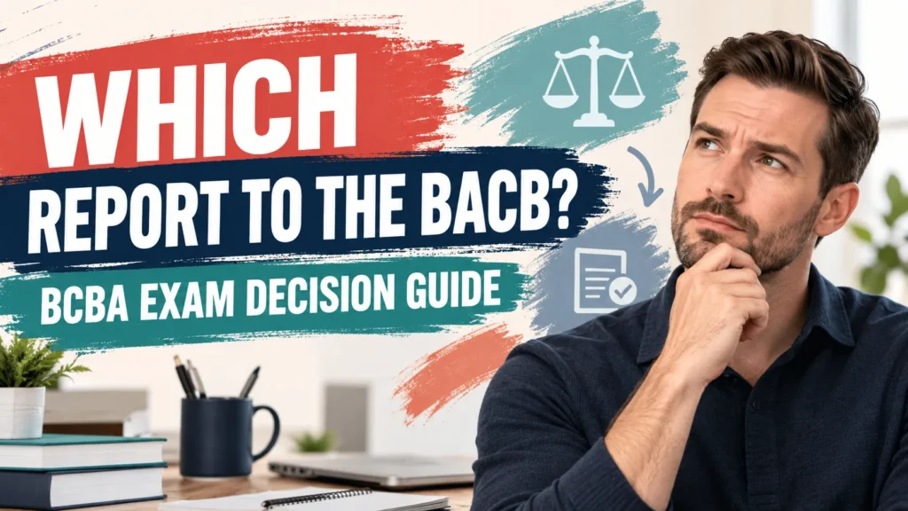 featured Which of the Following Should You Report to the BACB? BCBA Exam Decision Guidefeatured