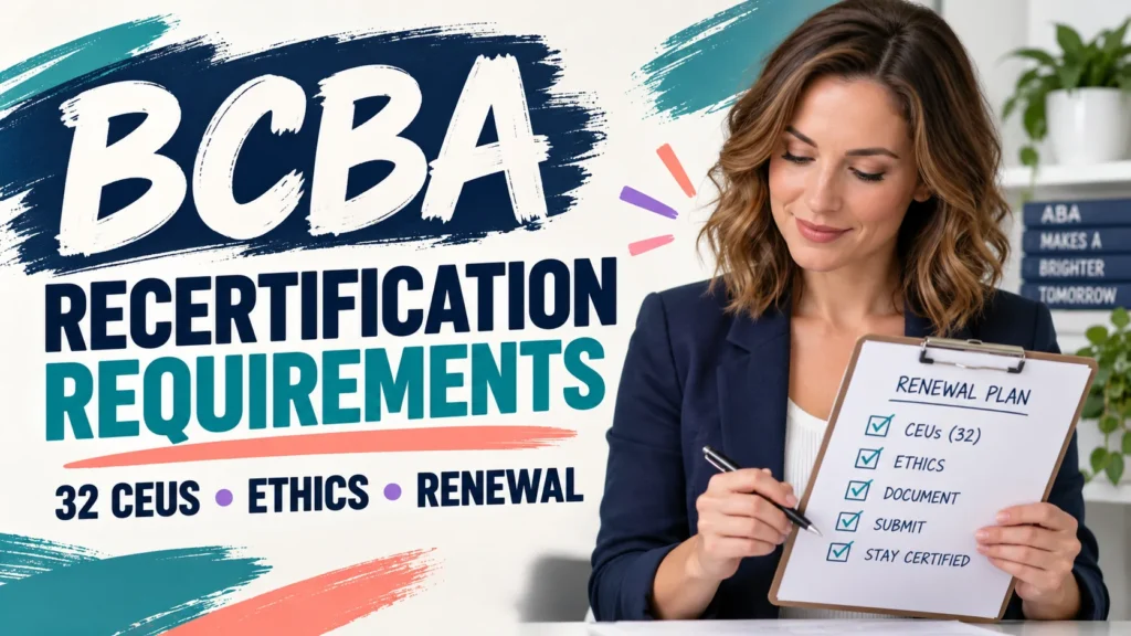 featured BCBA Recertification Requirements: 2026–2027 Renewal Checklistfeatured