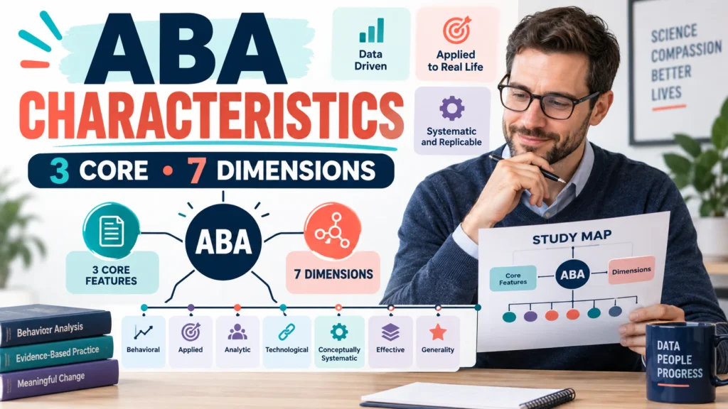 featured ABA Characteristics: 3 Core Features vs 7 Dimensionsfeatured