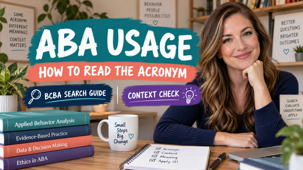 featured ABA Usage: How to Read the Acronym in Behavior Analysis and Other Contextsfeatured
