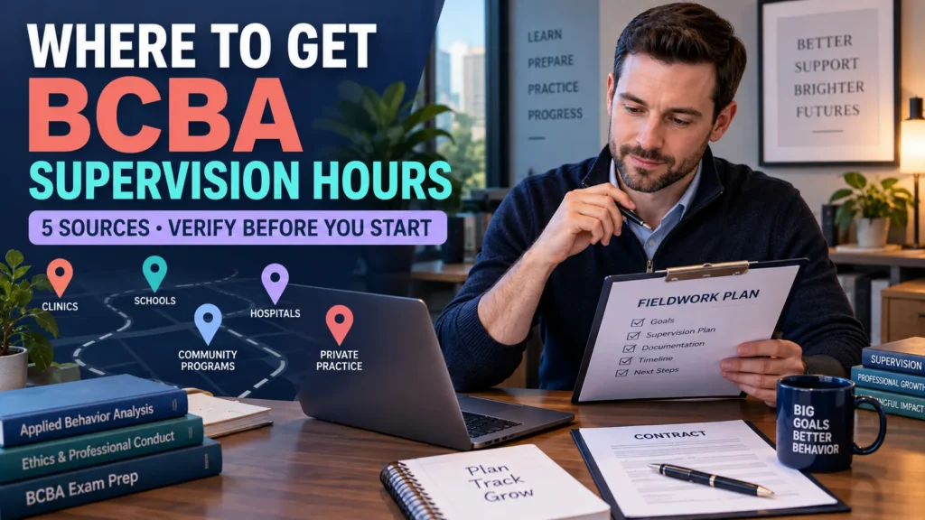 featured Where to Get BCBA Supervision Hours: 5 Places to Look and What to Verifyfeatured