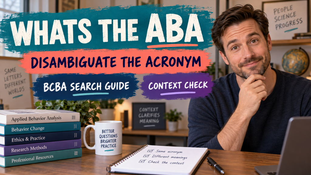 featured What's the ABA? Disambiguate Applied Behavior Analysis From Other Meaningsfeatured