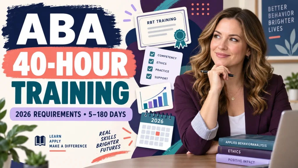 featured ABA 40 hour training: 2026 RBT Requirements, Timeline, and Certificate Checklistfeatured