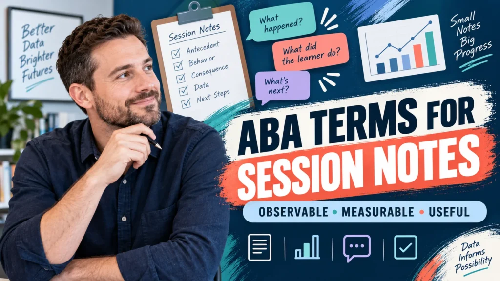 featured ABA Terms for Session Notes: Observable, Measurable Wording Guidefeatured