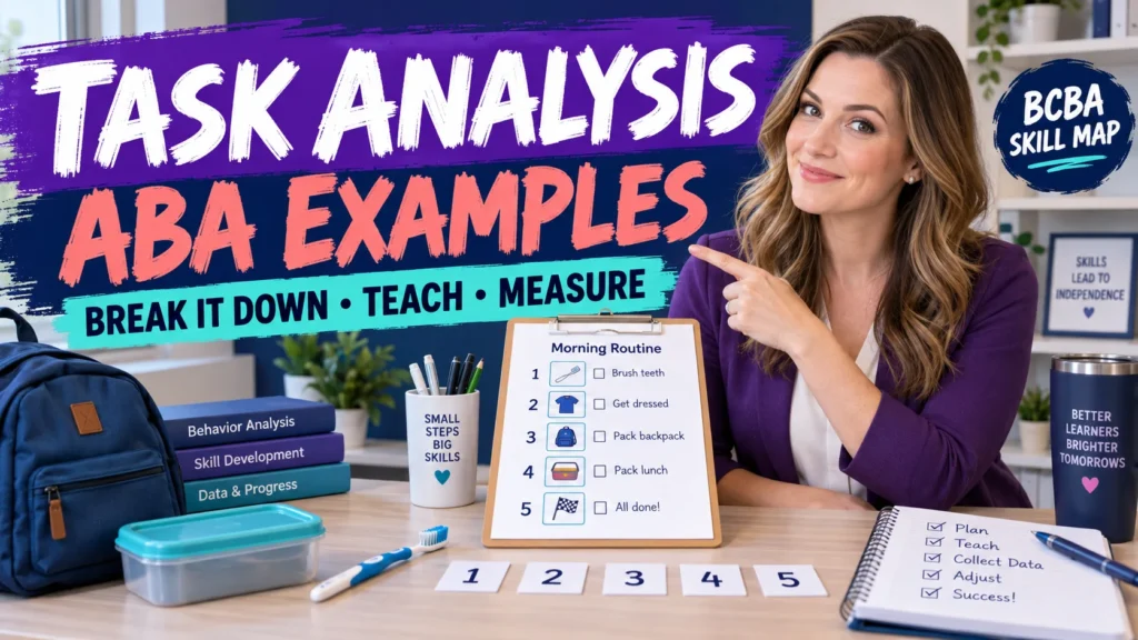 featured Task Analysis ABA Examples: Worked Routines and Data Decisionsfeatured