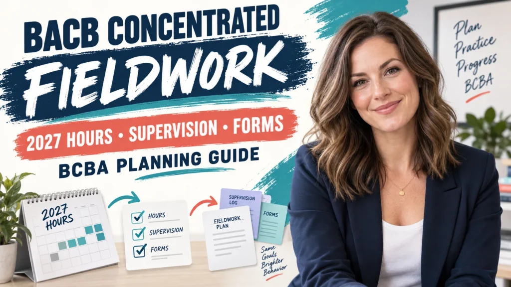 featured BACB Concentrated Fieldwork: 2027 Hours, Supervision, and Planningfeatured