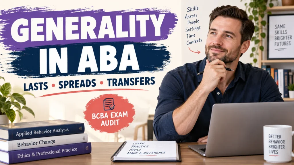 featured Generality Dimension of ABA: BCBA Audit Checklistfeatured
