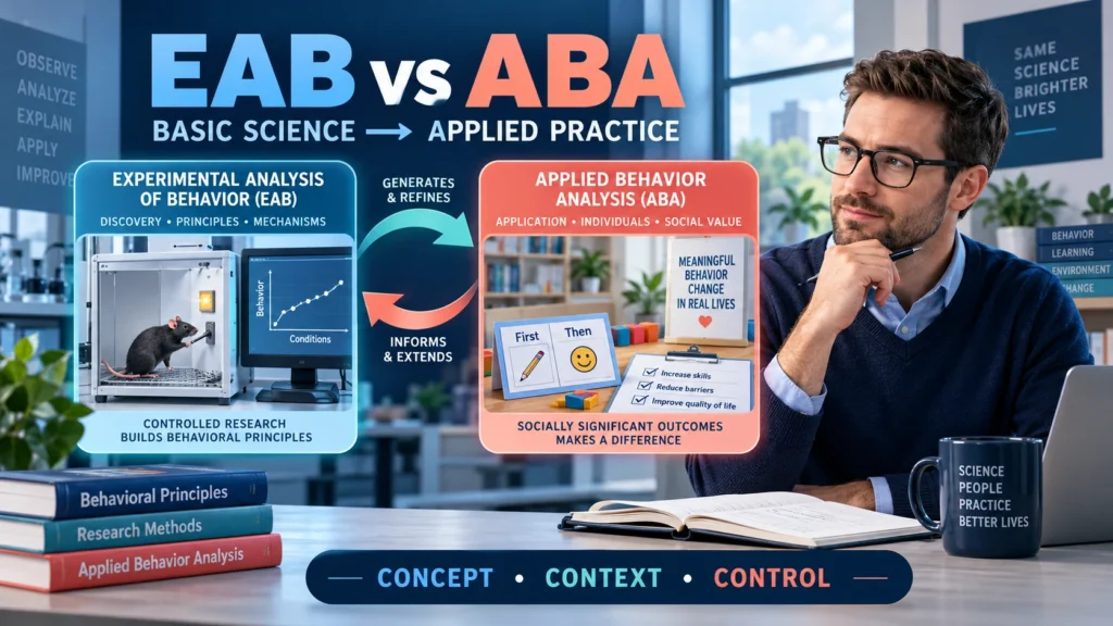 featured EAB ABA: Experimental vs Applied Behavior Analysisfeatured