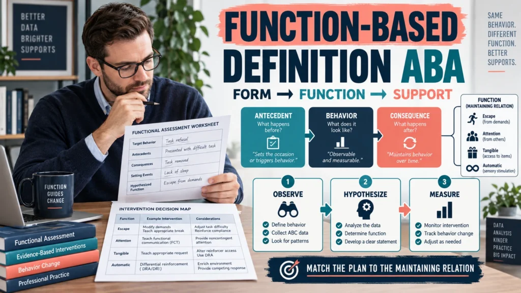 featured Function-Based Definition ABA: From FBA Evidence to Supportfeatured