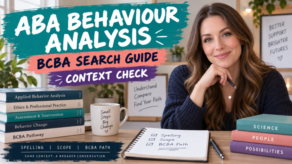 featured ABA Behaviour Analysis: Spelling, Scope, and the BCBA Learning Pathfeatured