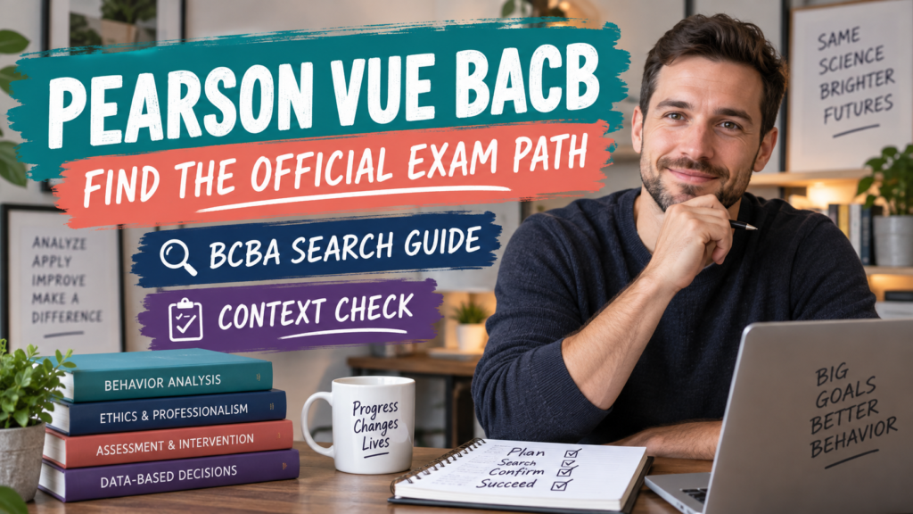 featured Pearson VUE BACB: Find the Official Exam Path Without a Duplicate Guidefeatured