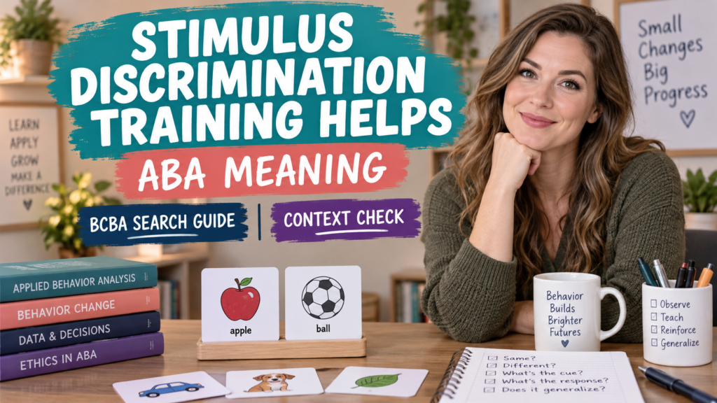 featured Stimulus Discrimination Training Helps: What the Phrase Means in ABAfeatured