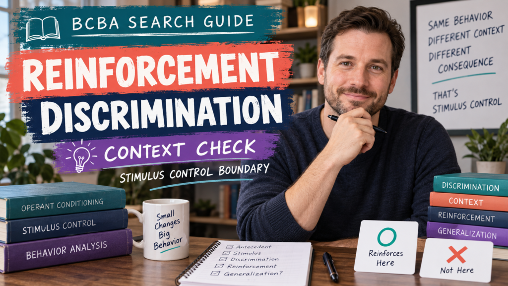 featured Reinforcement Discrimination: How to Separate Reinforcement From Stimulus Controlfeatured