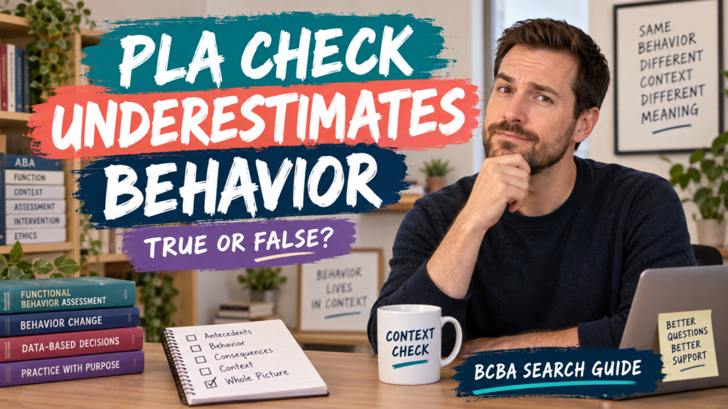 featured PLA-Check Underestimates Behavior: True or False? A BCBA Measurement Explanationfeatured
