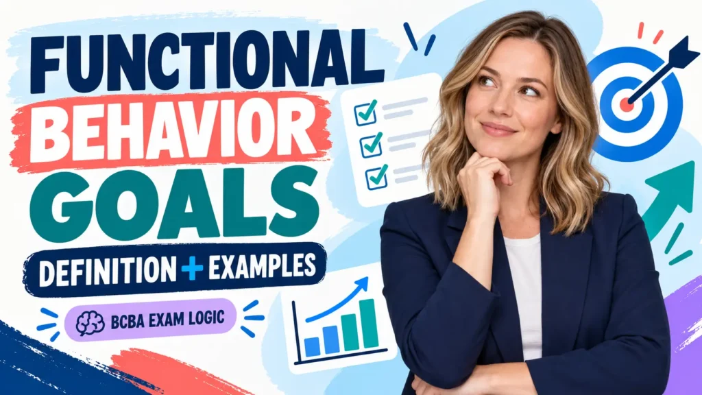featured Functional Behavior Goals: Definition, Examples, and BCBA Exam Logicfeatured