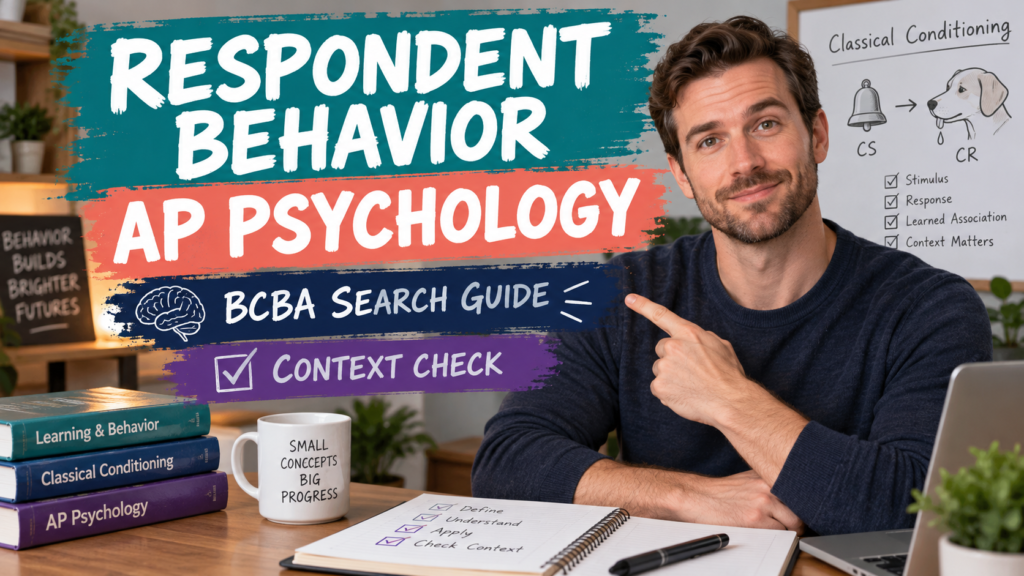 featured Respondent Behavior AP Psychology Definition: Classical Conditioning and ABAfeatured