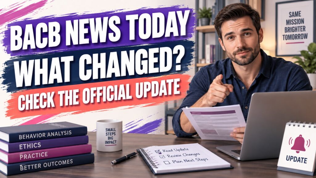 featured Behavior Analyst Certification Board News Today: What BCBA Candidates Should Know Before Tfeatured