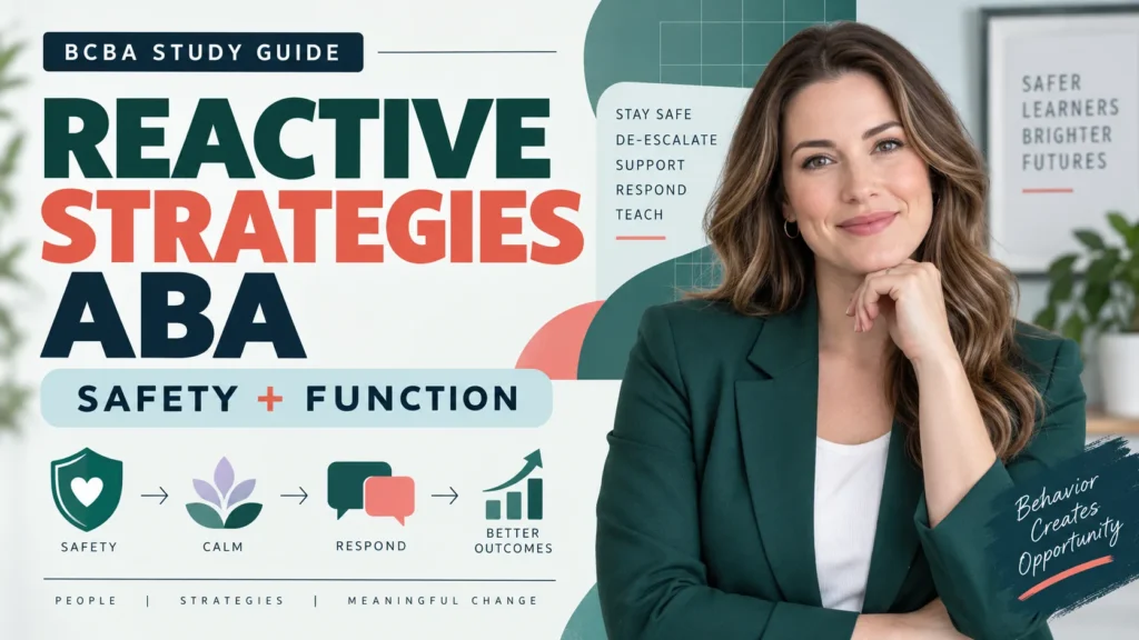featured Reactive Strategies ABA: Safety, Function, and BIP Decisionsfeatured