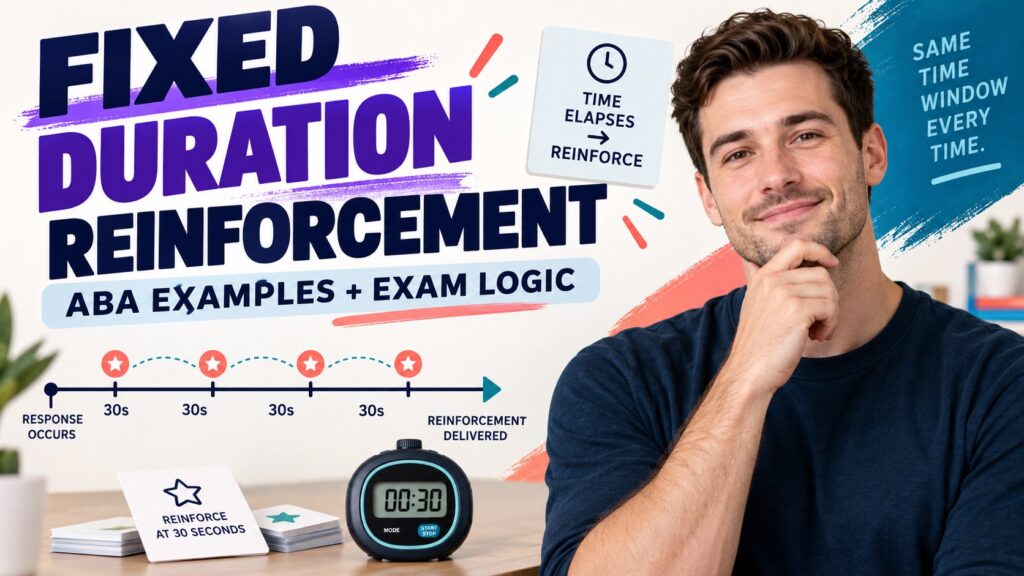 featured Fixed Duration Reinforcement: ABA Examples and BCBA Exam Logicfeatured
