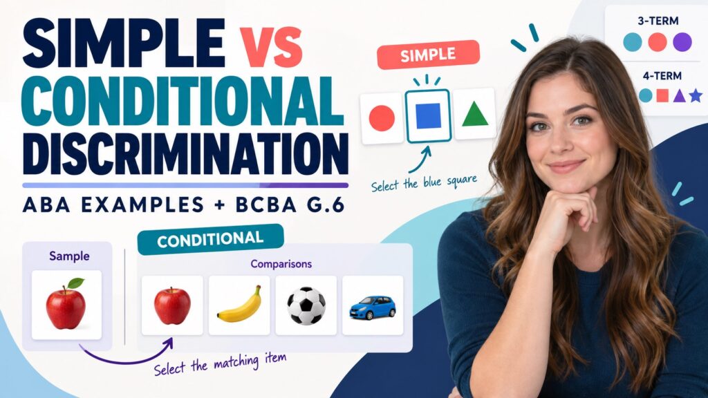 featured Simple vs Conditional Discrimination ABA: BCBA Exam Examplesfeatured