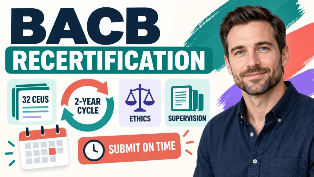 featured-bacb-recertification-requirements BACB Recertification Requirements: CEUs, Deadlines, and 2027 Changesfeatured-bacb-recertification-requirements