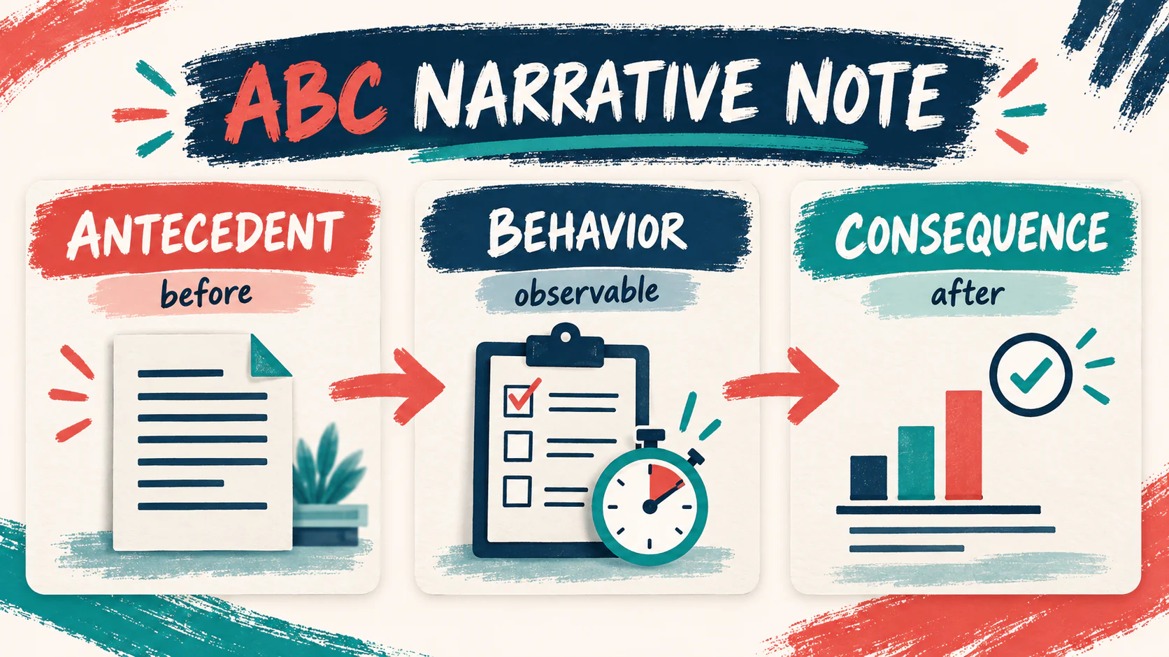 ABC Narrative Recording ABA: How to Write Objective A-B-C Notes ABC Narrative Recording ABA: How to Write Objective A-B-C Notesimage_1