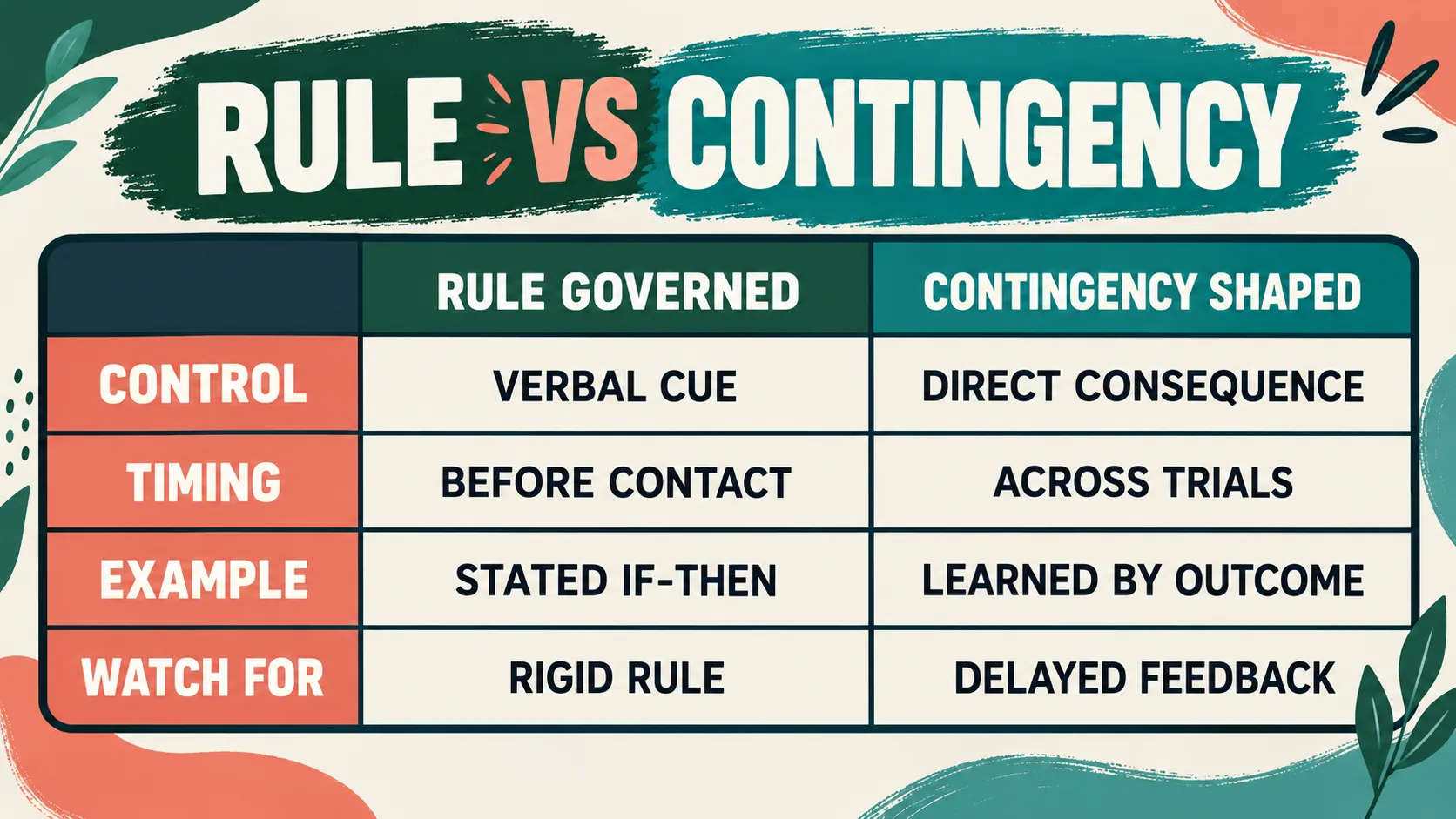 Rule-Governed Behavior in ABA: Rules, Contingencies, and Examples Rule-Governed Behavior in ABA: Rules, Contingencies, and Examplesimage_1