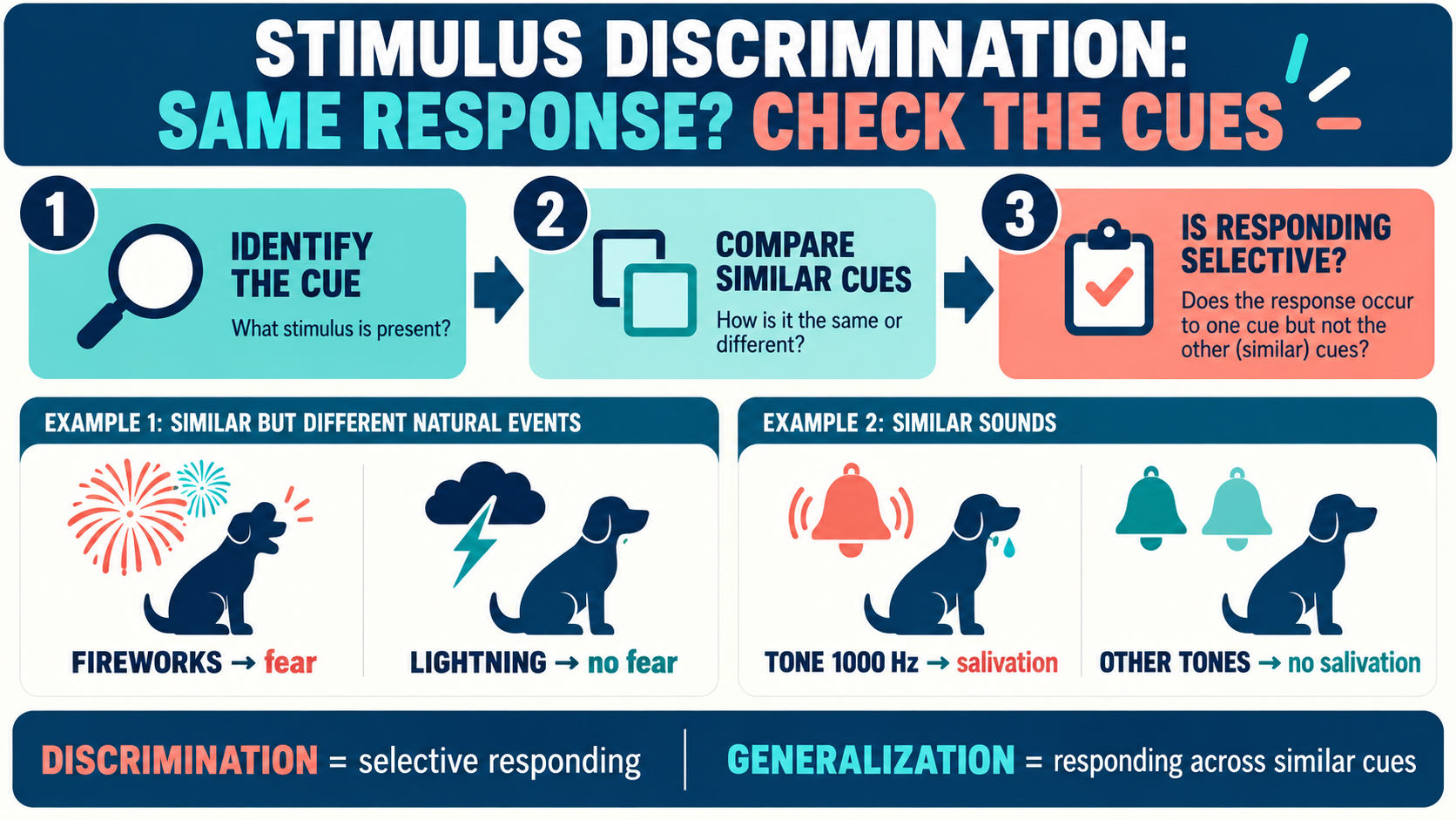 Which Dog Is Demonstrating Stimulus Discrimination in the Following Scenarios? Which Dog Is Demonstrating Stimulus Discrimination in the Following Scenarios?image_1