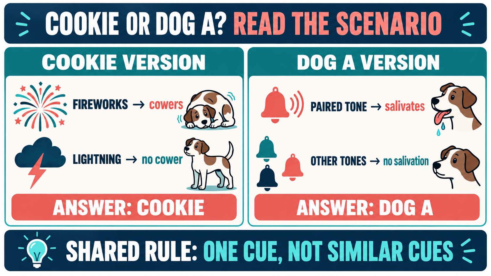Which Dog Is Demonstrating Stimulus Discrimination in the Following Scenarios? Which Dog Is Demonstrating Stimulus Discrimination in the Following Scenarios?image_2